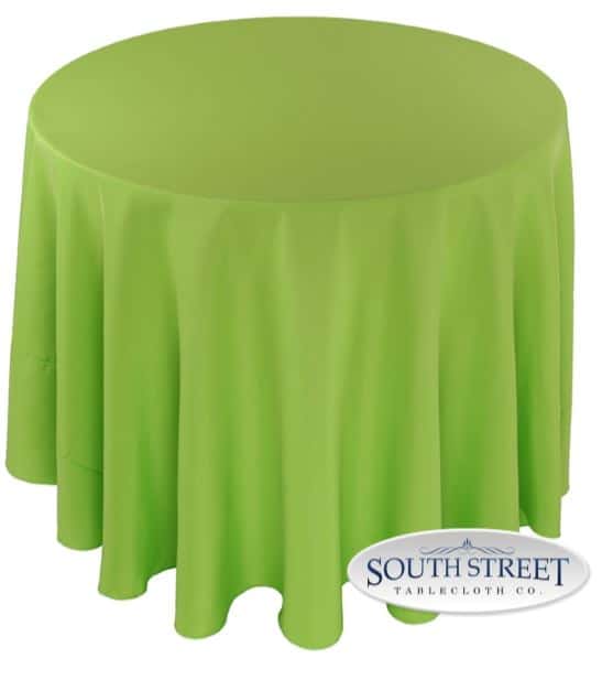 Image of Polyester Lime Table Linens
