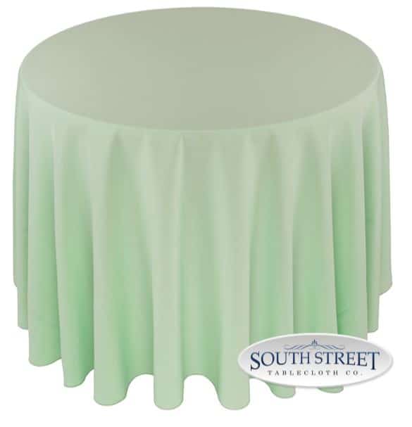 Image of Polyester Mint Table Linens