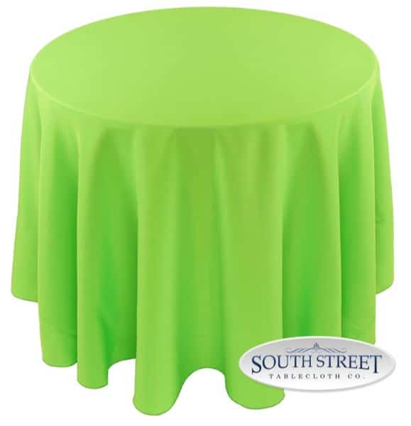 Image of Polyester Neon Green Table Linens