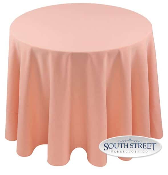 Image of Polyester Peach Table Linens