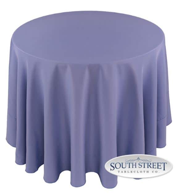 Image of Polyester Periwinkle Table Linens