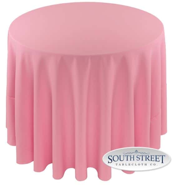 Image of Polyester Pink Table Linens