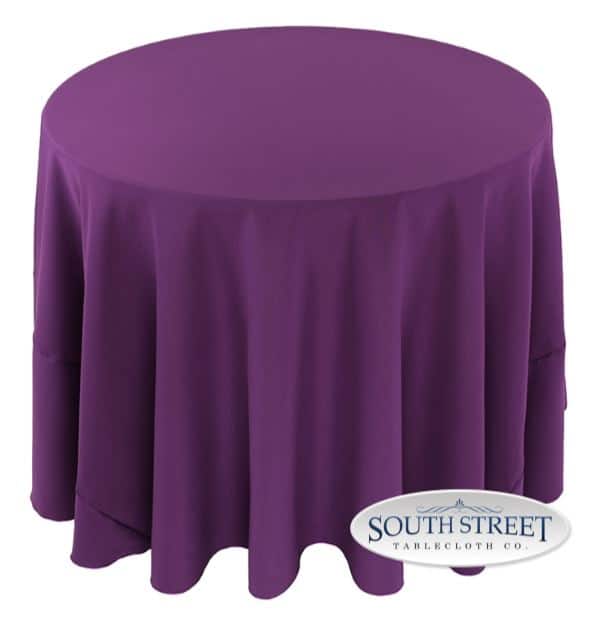 Image of Polyester Plum Table Linens
