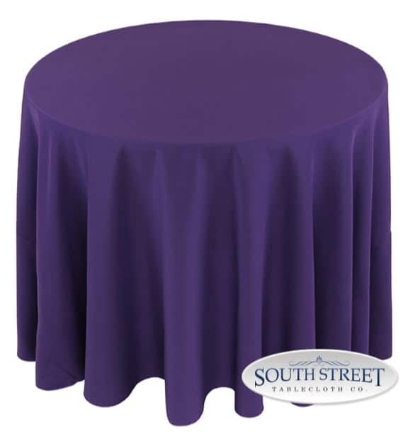 Image of Polyester Purple Table Linens