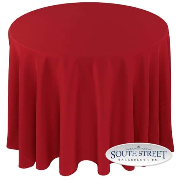 Image of Polyester Red Table Linens